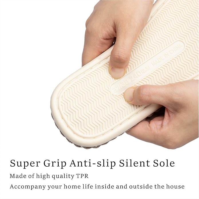 Slippers for Women Memory Foam House Womens Slipper Slides Home Bedroom Bathroom Spa Open Toe Corduroy Bow Slippers Cozy Comfortable