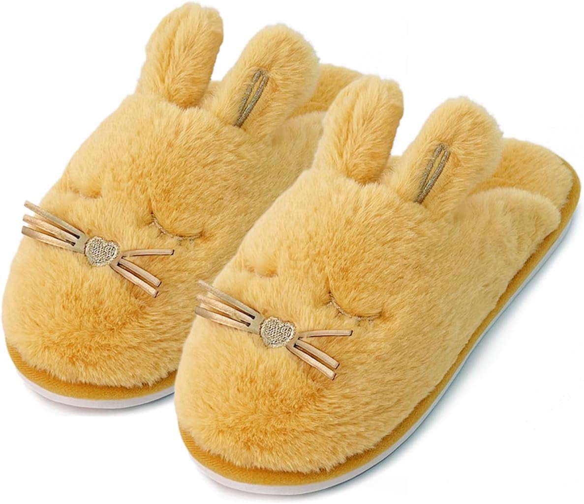 Fuzzy Bunny House Slippers