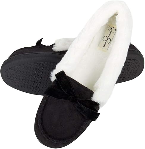 Women's Suede Moccasins - Indoor/Outdoor Winter Shoes - Comfort Active Footwear