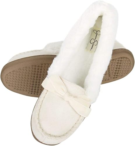 Women's Suede Moccasins - Indoor/Outdoor Winter Shoes - Comfort Active Footwear
