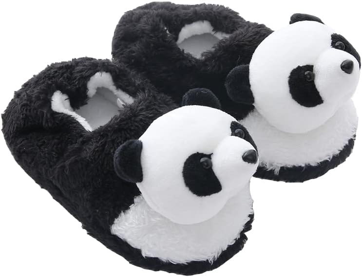 Fuzzy Winter Animal Slippers