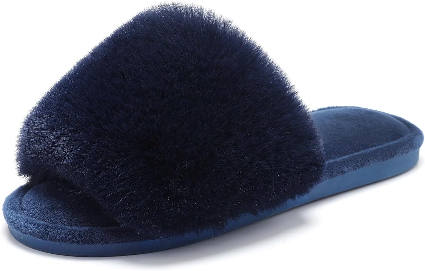 Plush Faux Fur Slippers