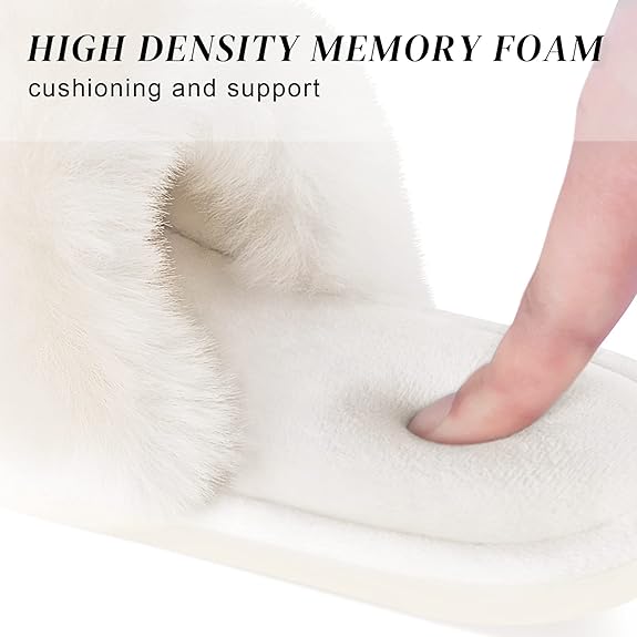 Plush Faux Fur Slippers