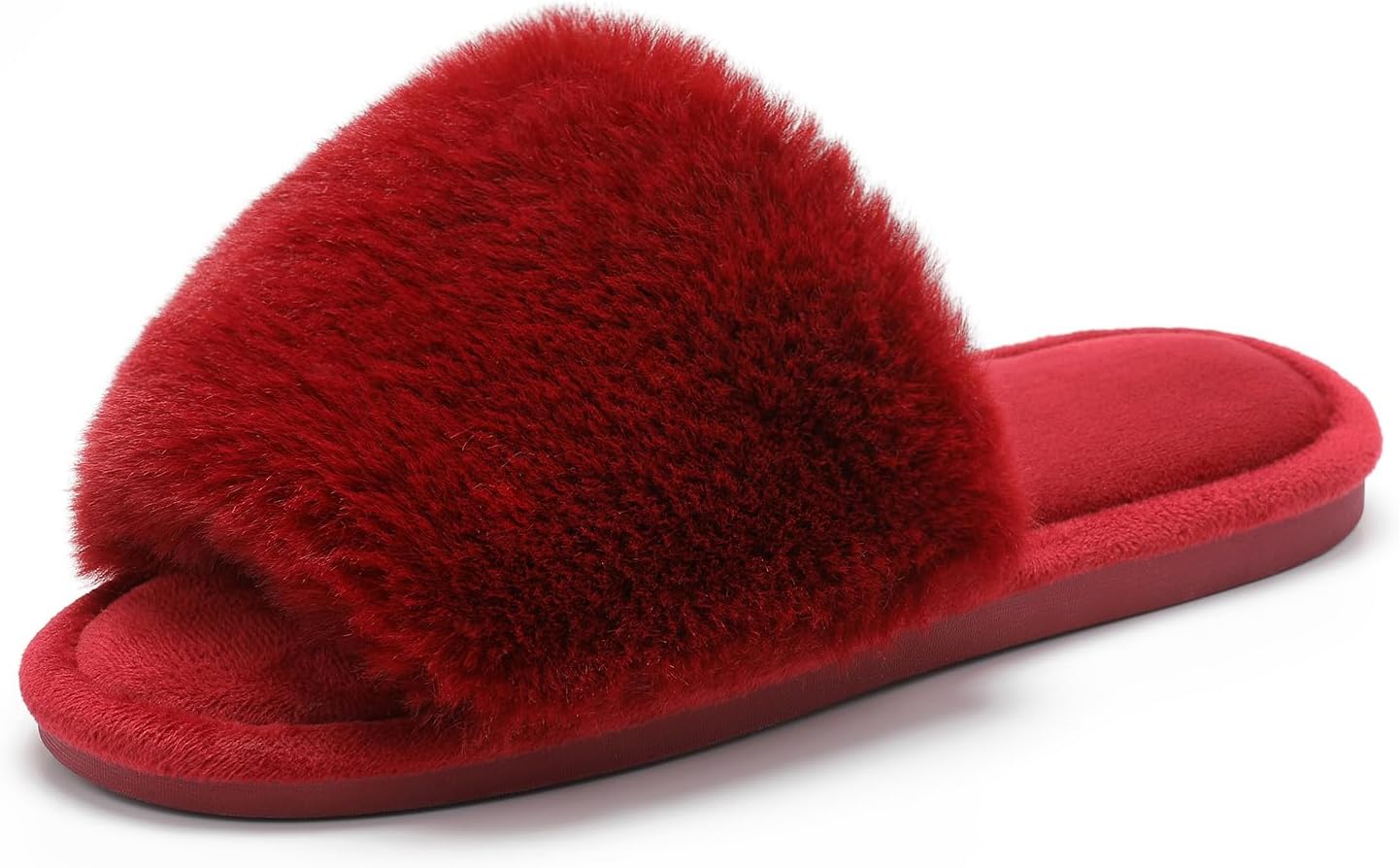 Plush Faux Fur Slippers