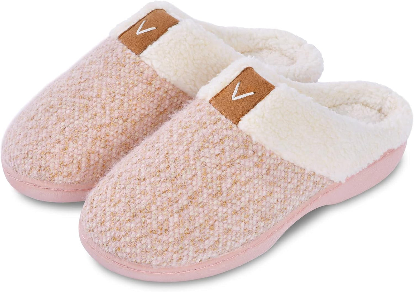 Plush Fleece Lined House Slippers