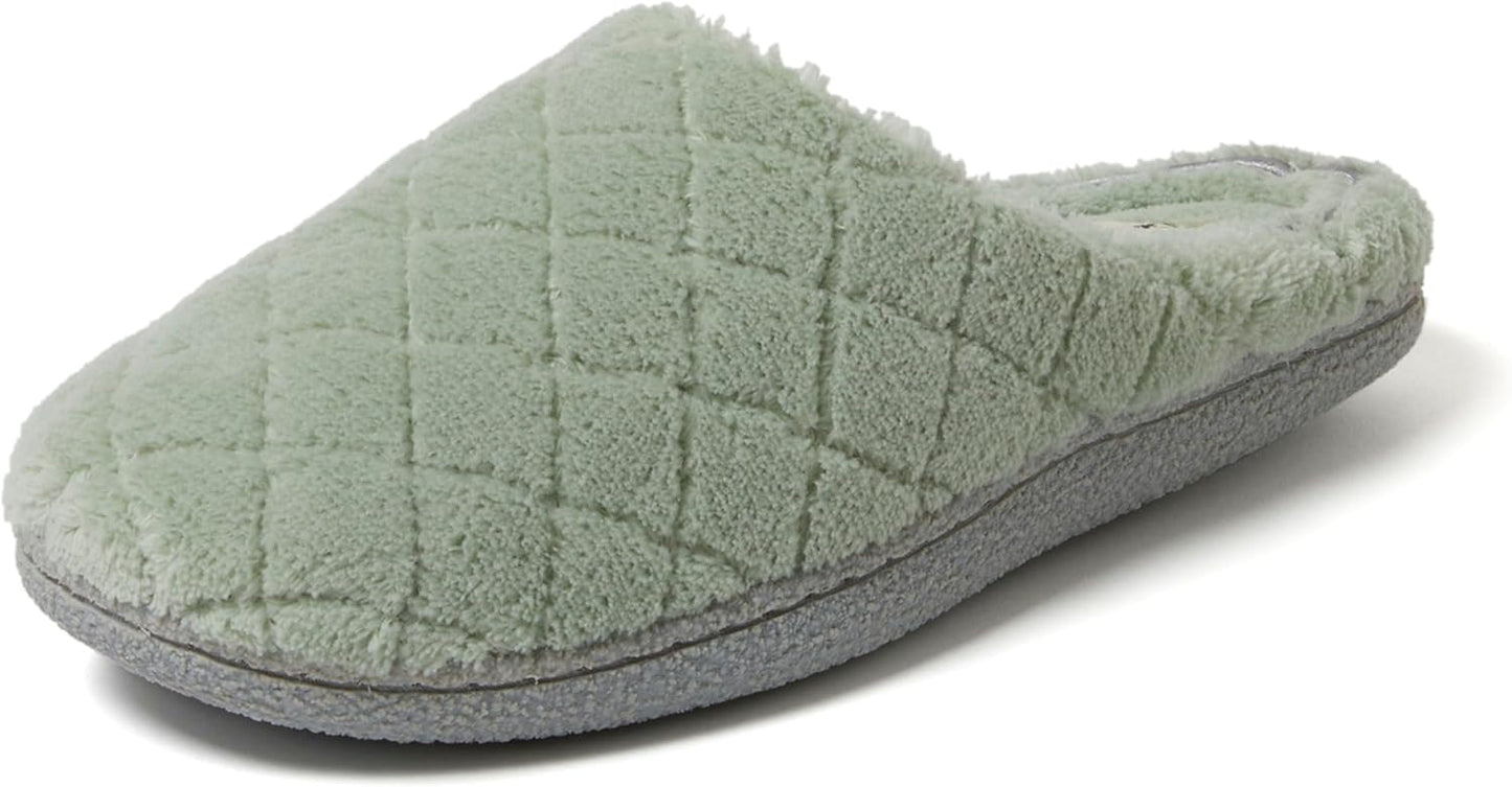 Women's Memory Foam Washable Leslie Clog House Slipper with Wide Widths