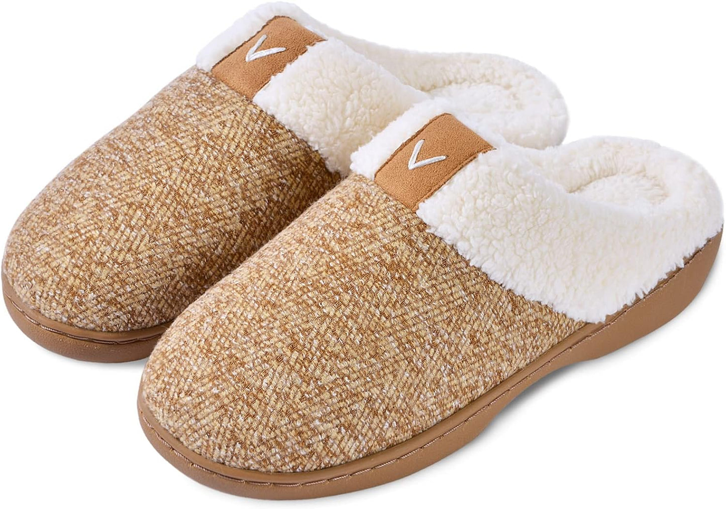 Plush Fleece Lined House Slippers