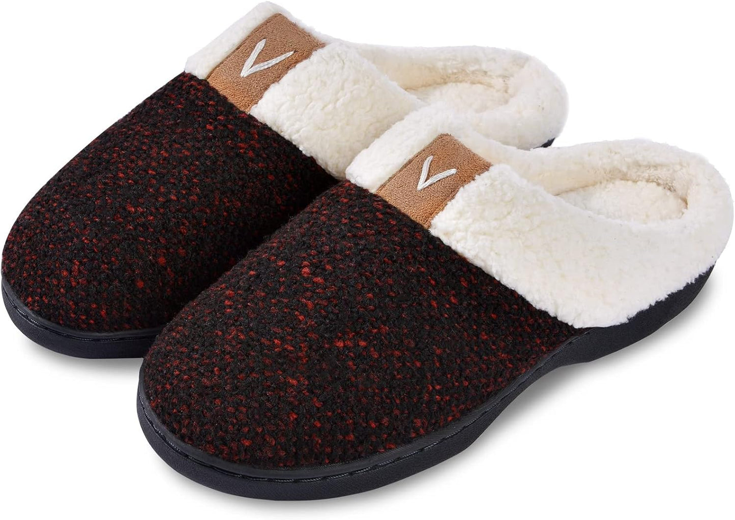 Plush Fleece Lined House Slippers