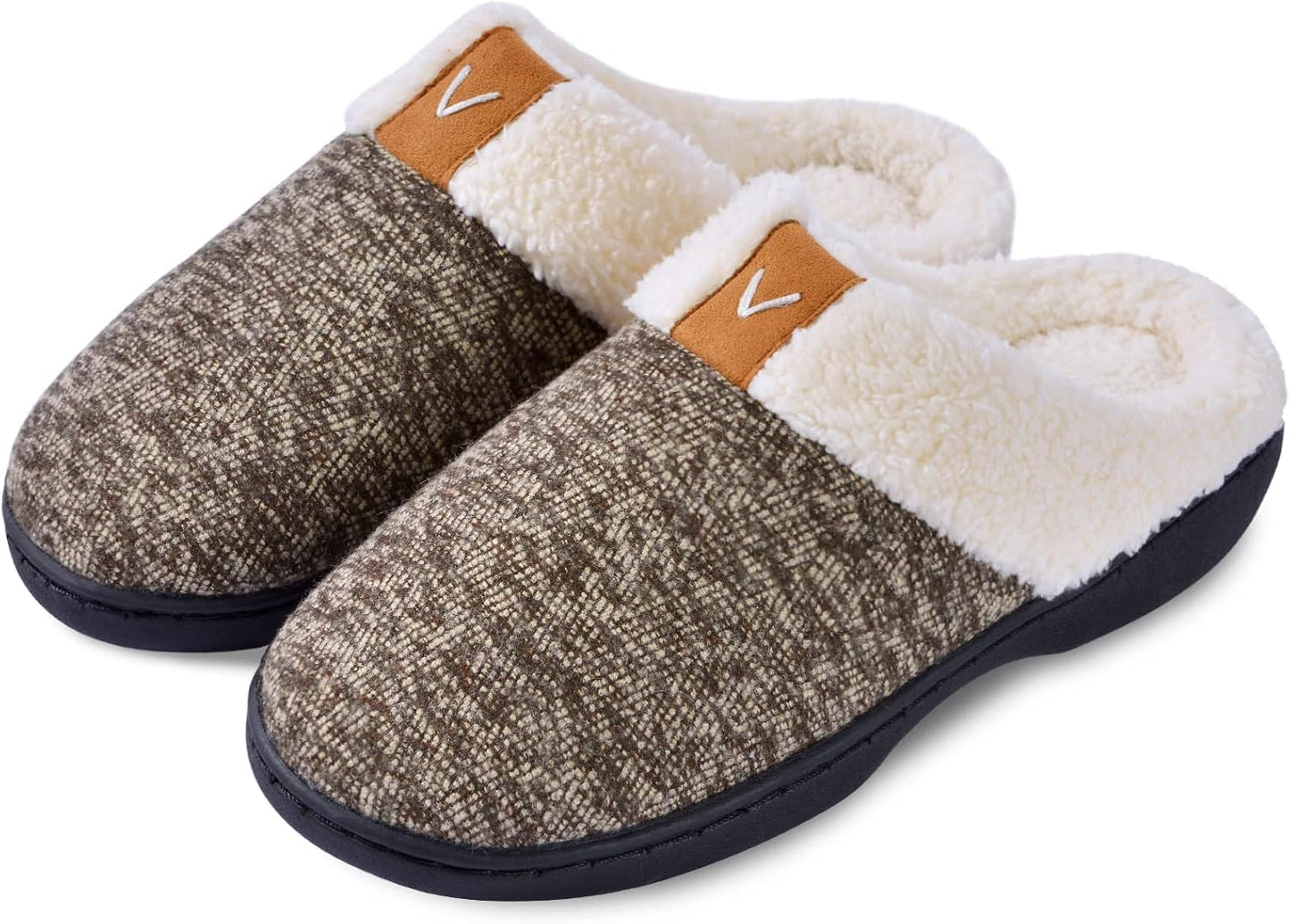 Plush Fleece Lined House Slippers
