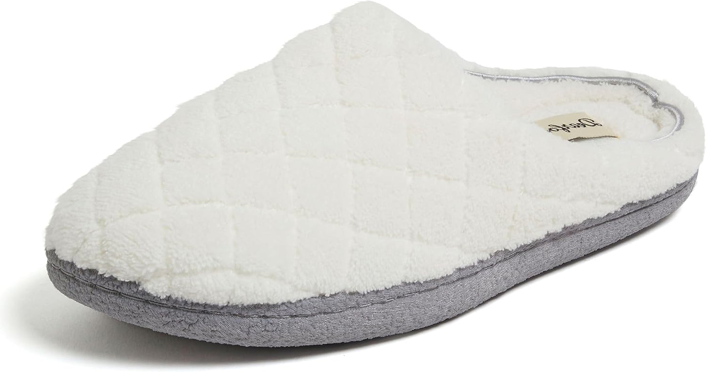 Women's Memory Foam Washable Leslie Clog House Slipper with Wide Widths
