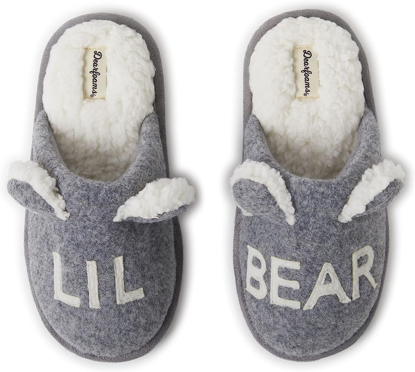 Kids and Toddlers Lil Bear Baby Bear Christmas Holiday Matching Pajama Family Bear Slipper