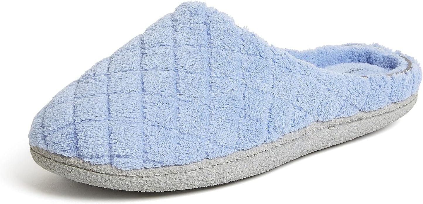 Women's Memory Foam Washable Leslie Clog House Slipper with Wide Widths