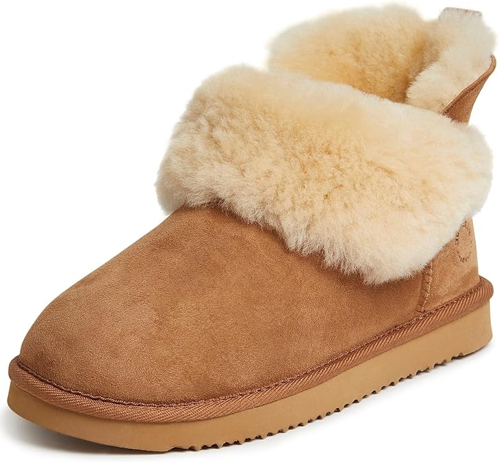 Women's Fireside Shearling Foldover Boots - Comfortable Fur Footwear