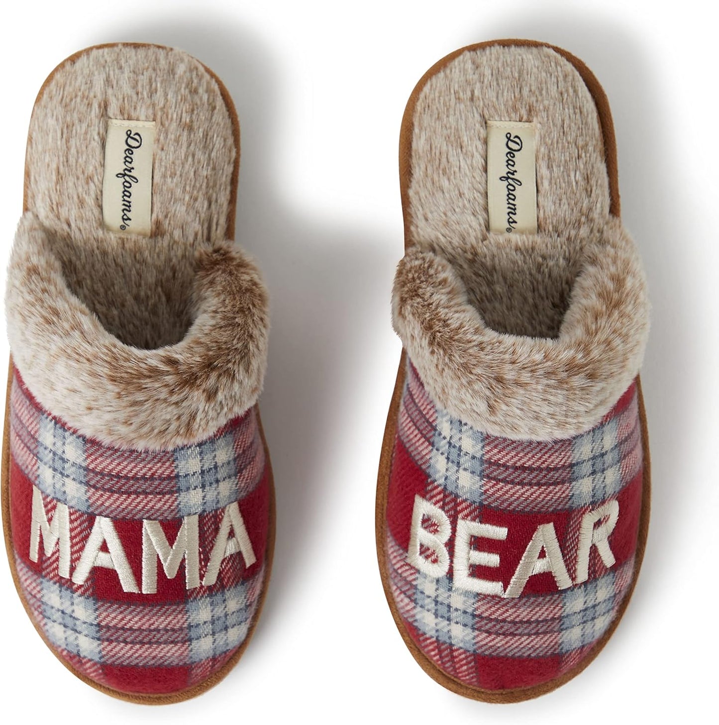 Women’s Christmas Gifts for Mom Cute Matching Family Pajama Mama Bear Slipper