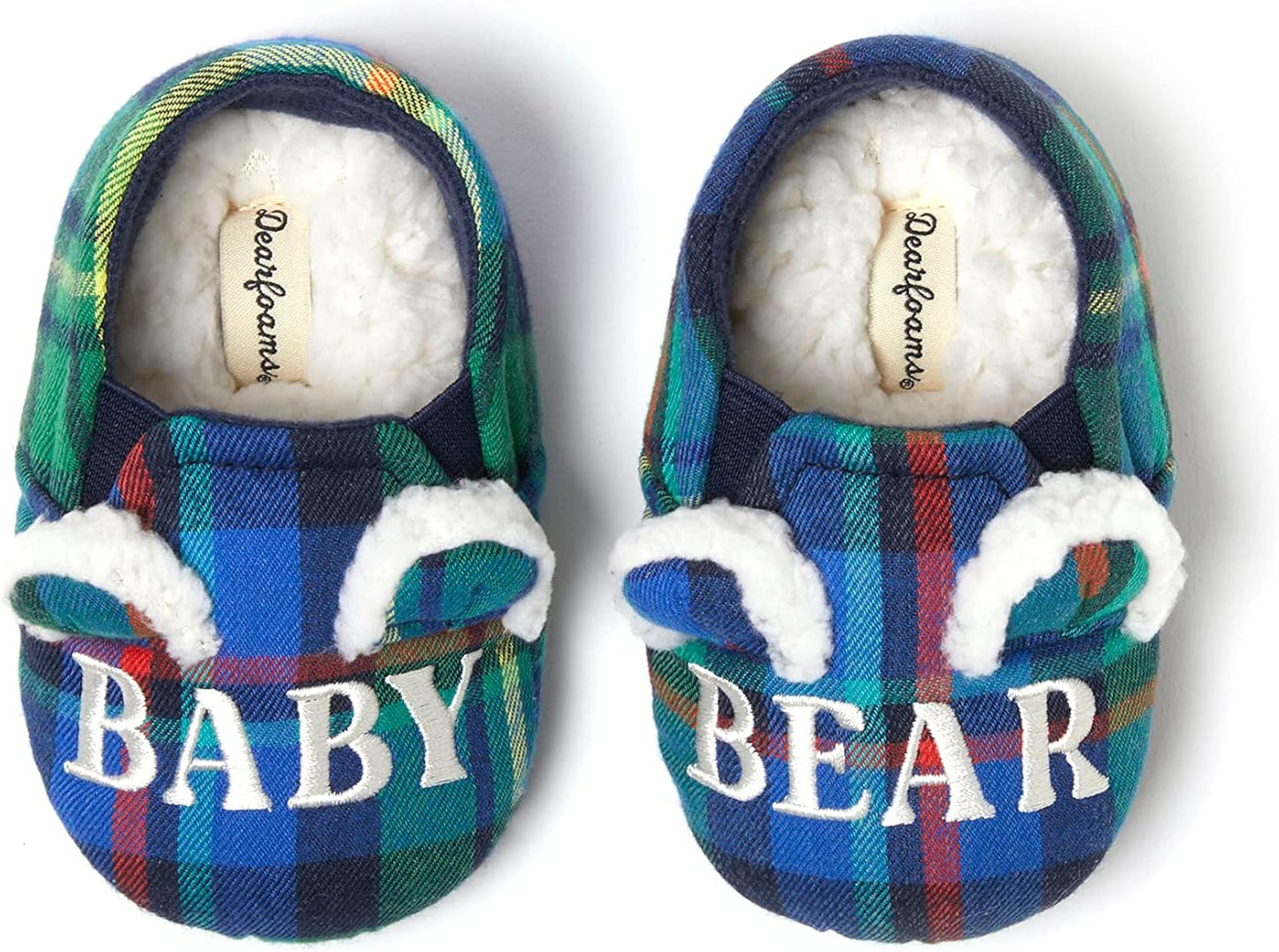 Kids and Toddlers Lil Bear Baby Bear Christmas Holiday Matching Pajama Family Bear Slipper