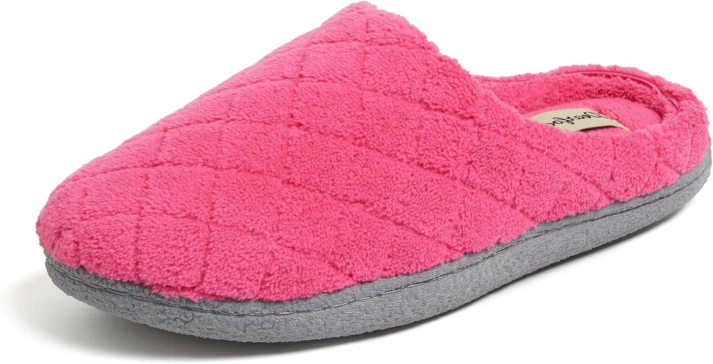 Women's Memory Foam Washable Leslie Clog House Slipper with Wide Widths