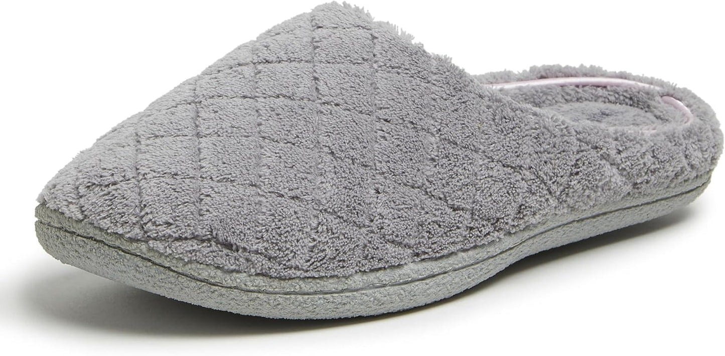 Women's Memory Foam Washable Leslie Clog House Slipper with Wide Widths