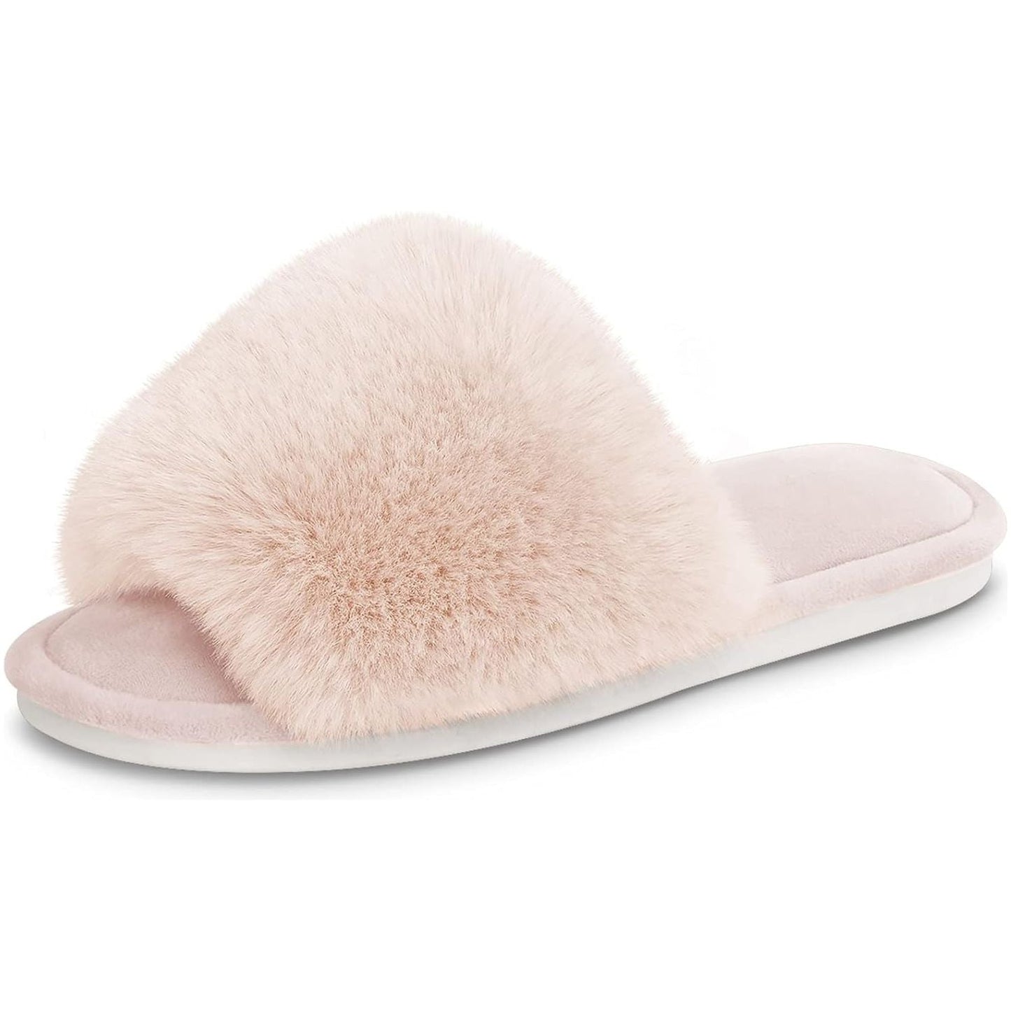Plush Faux Fur Slippers