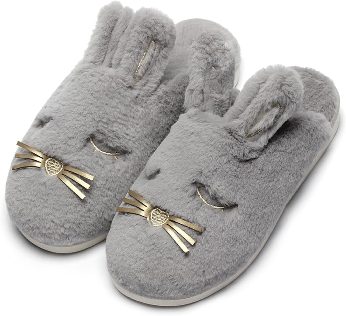 Fuzzy Bunny House Slippers