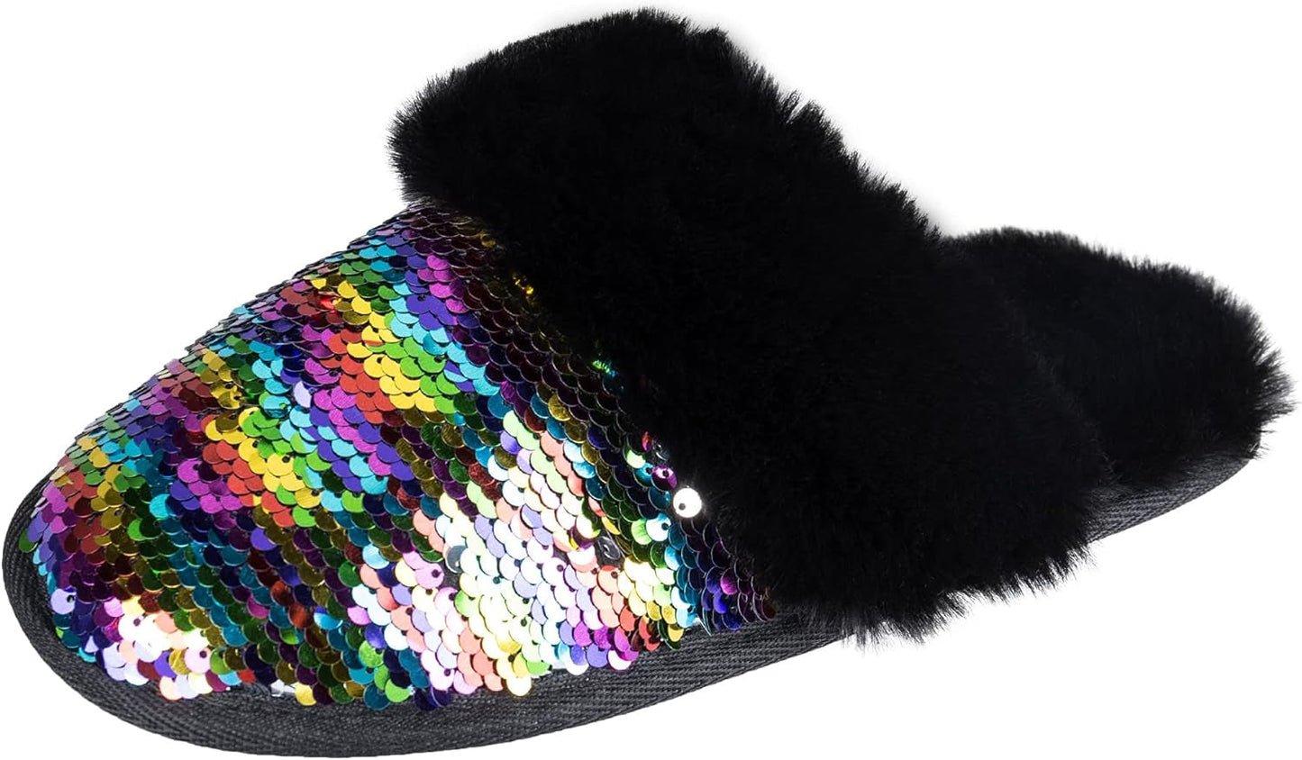 Girl's Faux Fur House Slippers - Classic Comfort Walking Shoes