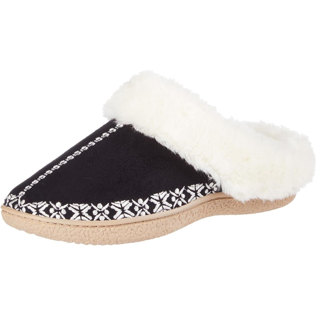 Women's Clara Embroidered Microsuede Clogs - Comfortable and Durable Footwear For Relaxing and Walking