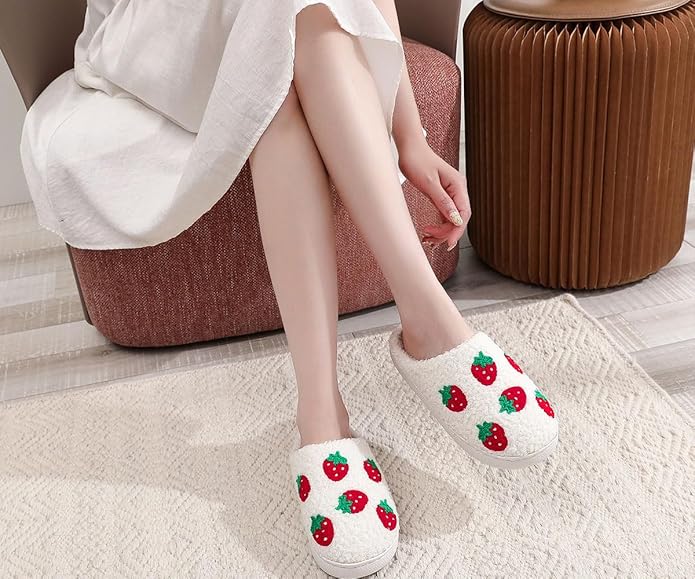 Women's Cute & Comfy Bedroom Slippers, Graphic House Slippers