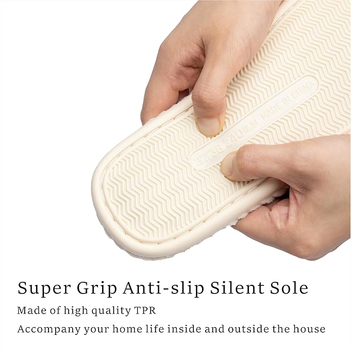 Slippers for Women Memory Foam House Womens Slipper Slides Home Bedroom Bathroom Spa Open Toe Corduroy Bow Slippers Cozy Comfortable