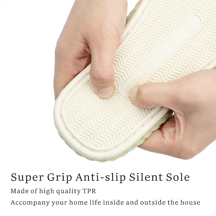Slippers for Women Memory Foam House Womens Slipper Slides Home Bedroom Bathroom Spa Open Toe Corduroy Bow Slippers Cozy Comfortable