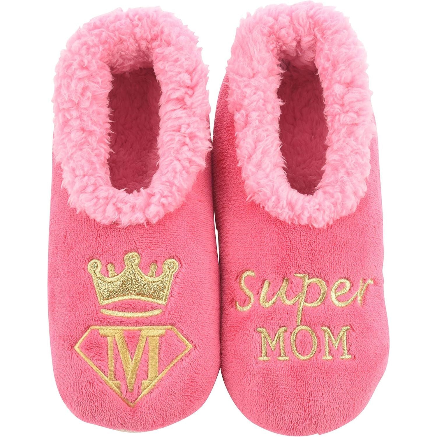 Women's Pairable Cute & Funny Gift Slippers for Mom - Funny House Shoes - Non-Slip Fuzzy Slipper Socks