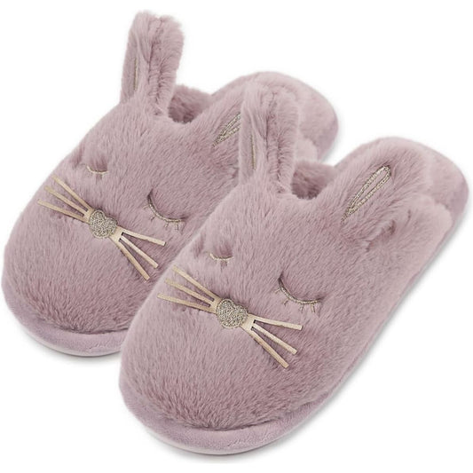 Fuzzy Bunny House Slippers 