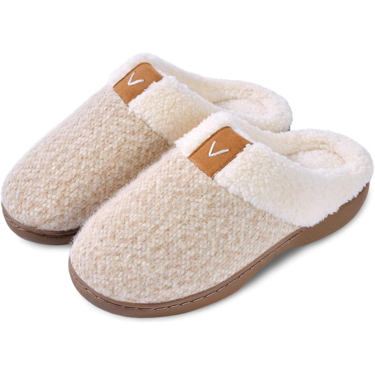 Plush Fleece Lined House Slippers