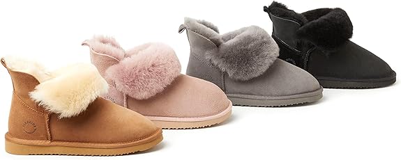 Women's Fireside Shearling Foldover Boots - Comfortable Fur Footwear