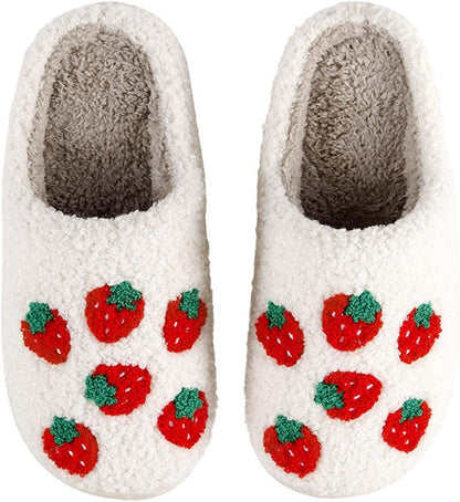 Women's Cute & Comfy Bedroom Slippers, Graphic House Slippers