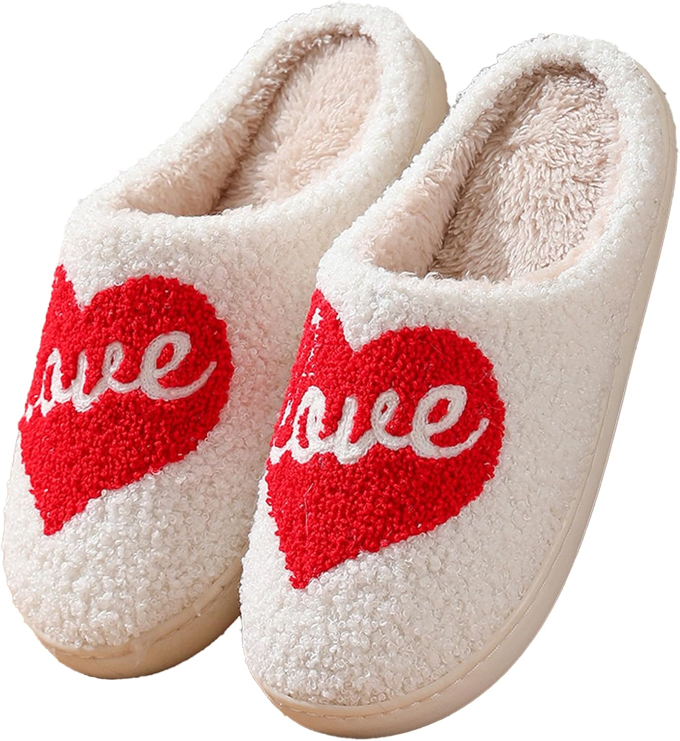 Women's Warm Graphic Christmas Slippers, Indoor, Fluffy & Warm Fleece Slip-On House Shoes, Perfect Gift For Mom, Sister, Girlfriend, Friends