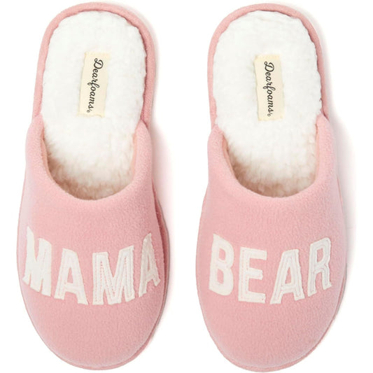 Women’s Christmas Gifts for Mom Cute Matching Family Pajama Mama Bear Slipper